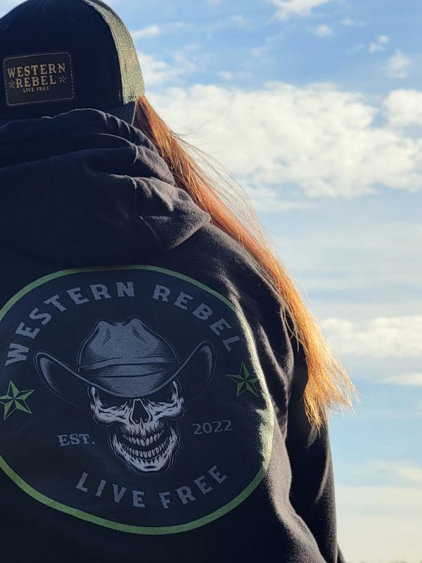 Western Rebel logo hoodie