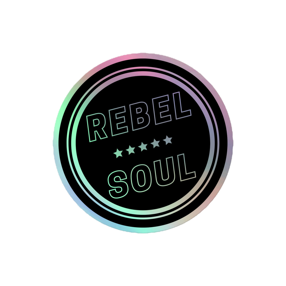 Holographic Rebel Soul Stickers